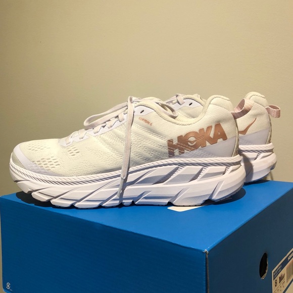 hoka one one clifton 6 rose gold